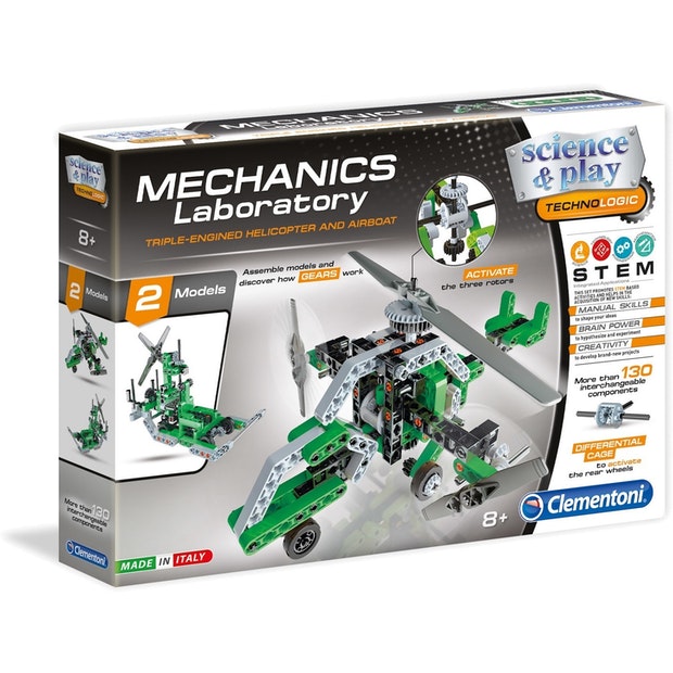 Clementoni Mechanics Triple-Engined Helicopter & Airboat
