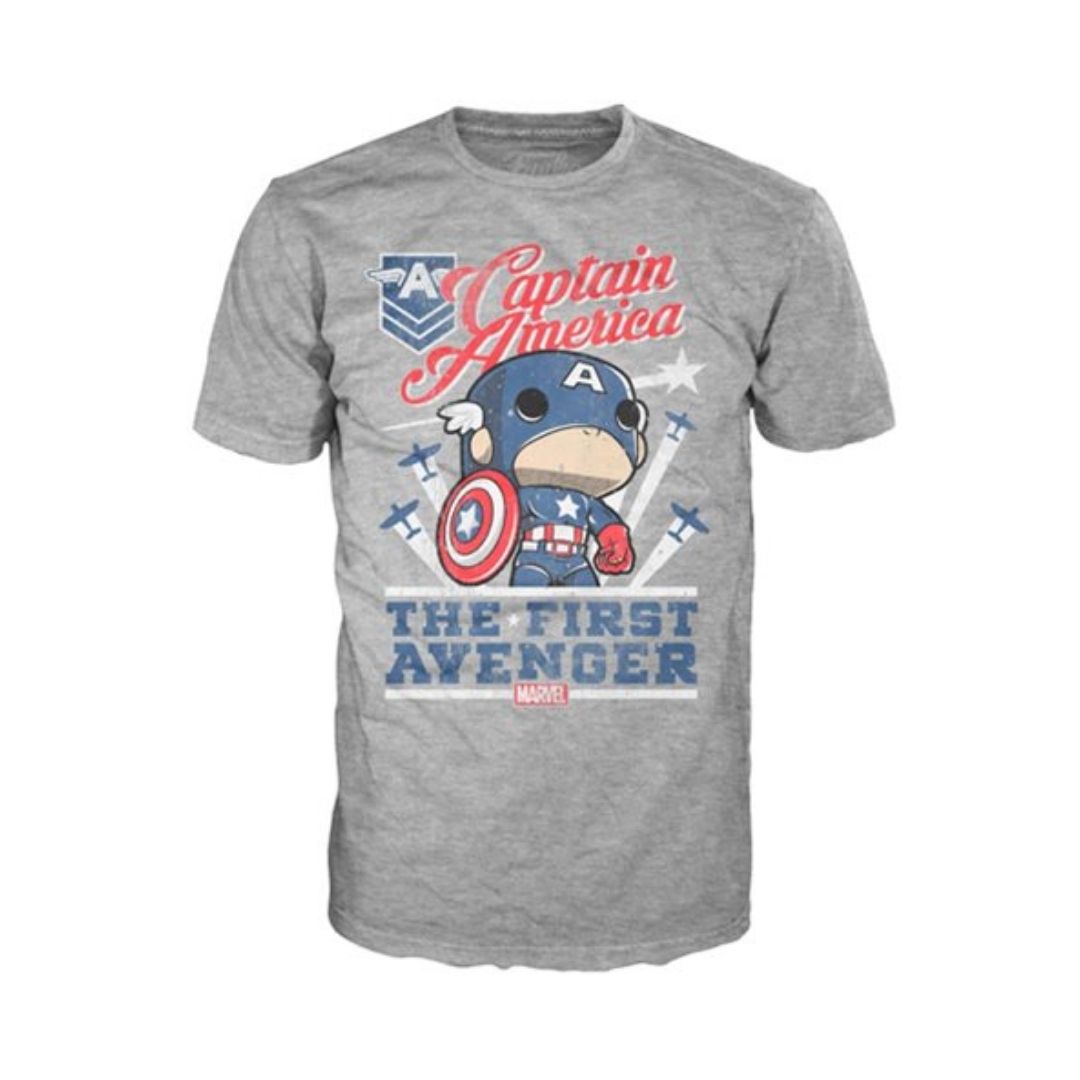 Funko Pop Tee Captain America