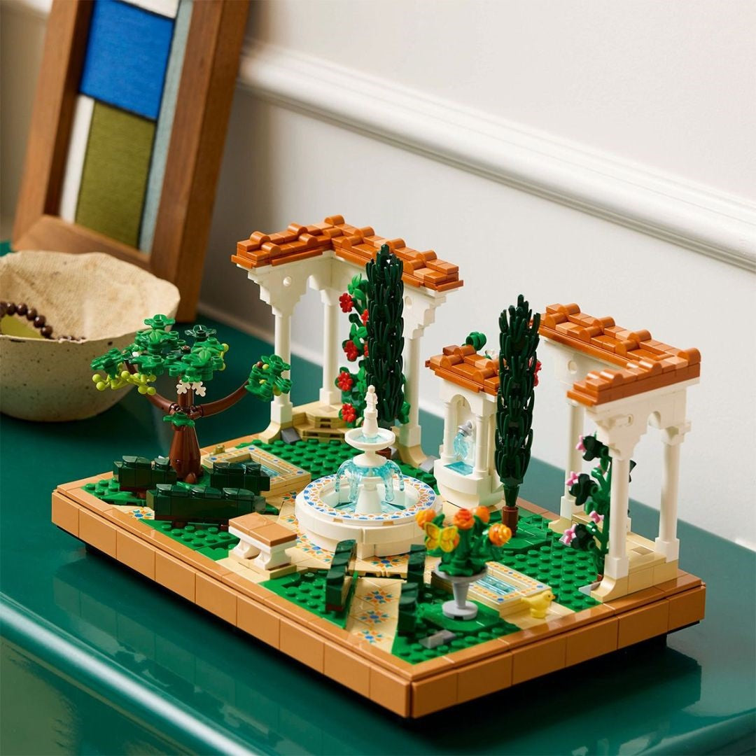 Lego Icons Fountain Garden