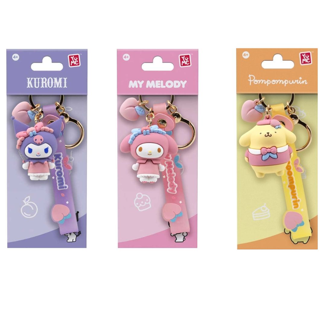 YuMe Hello Kitty and Friends Keychain & Strap Peach Series