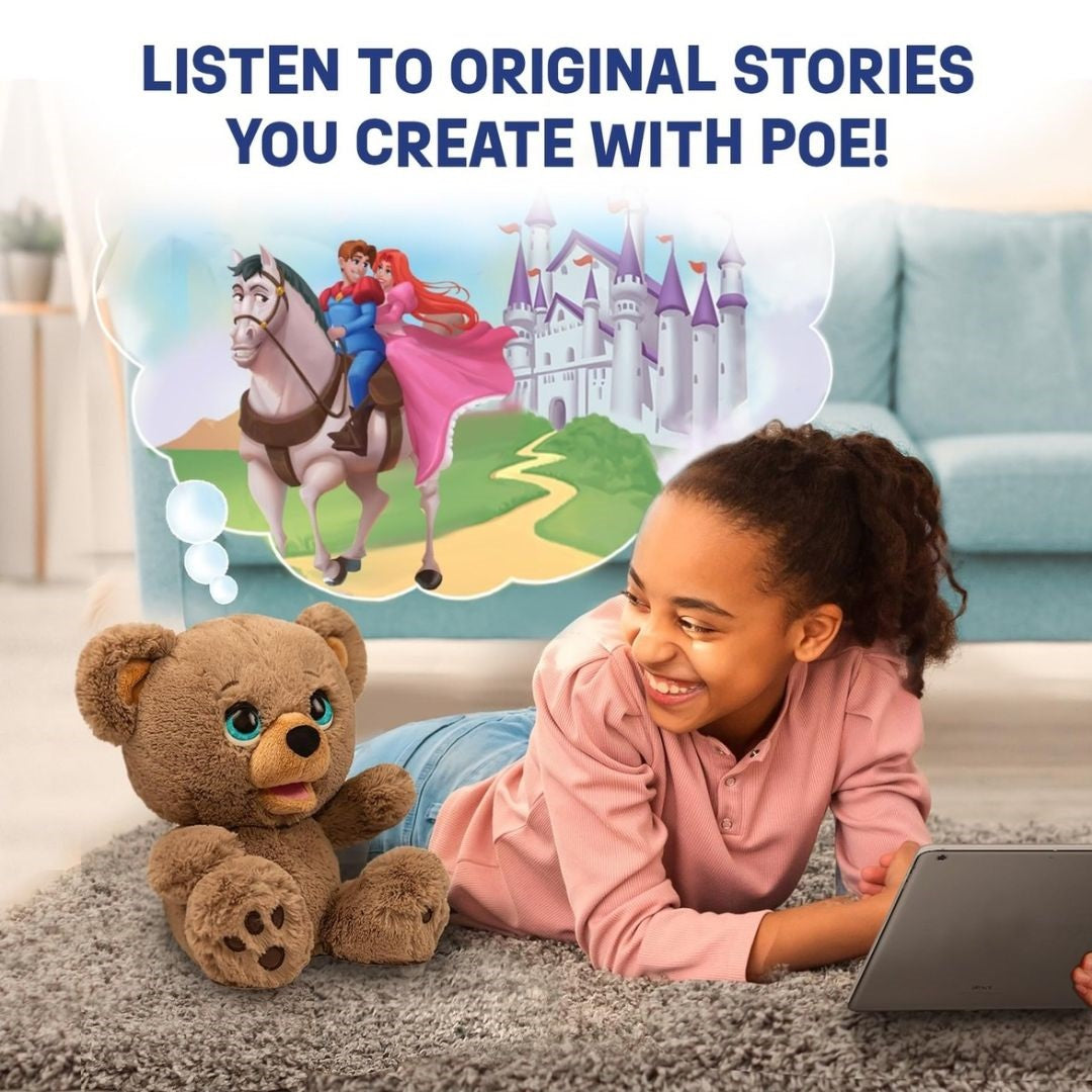 Poe the AI Story Bear Interactive Plushie