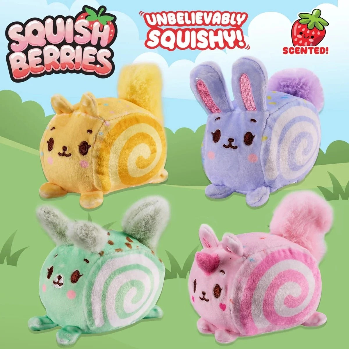 Mushmeez Squish Berries Scented Plush Assorted