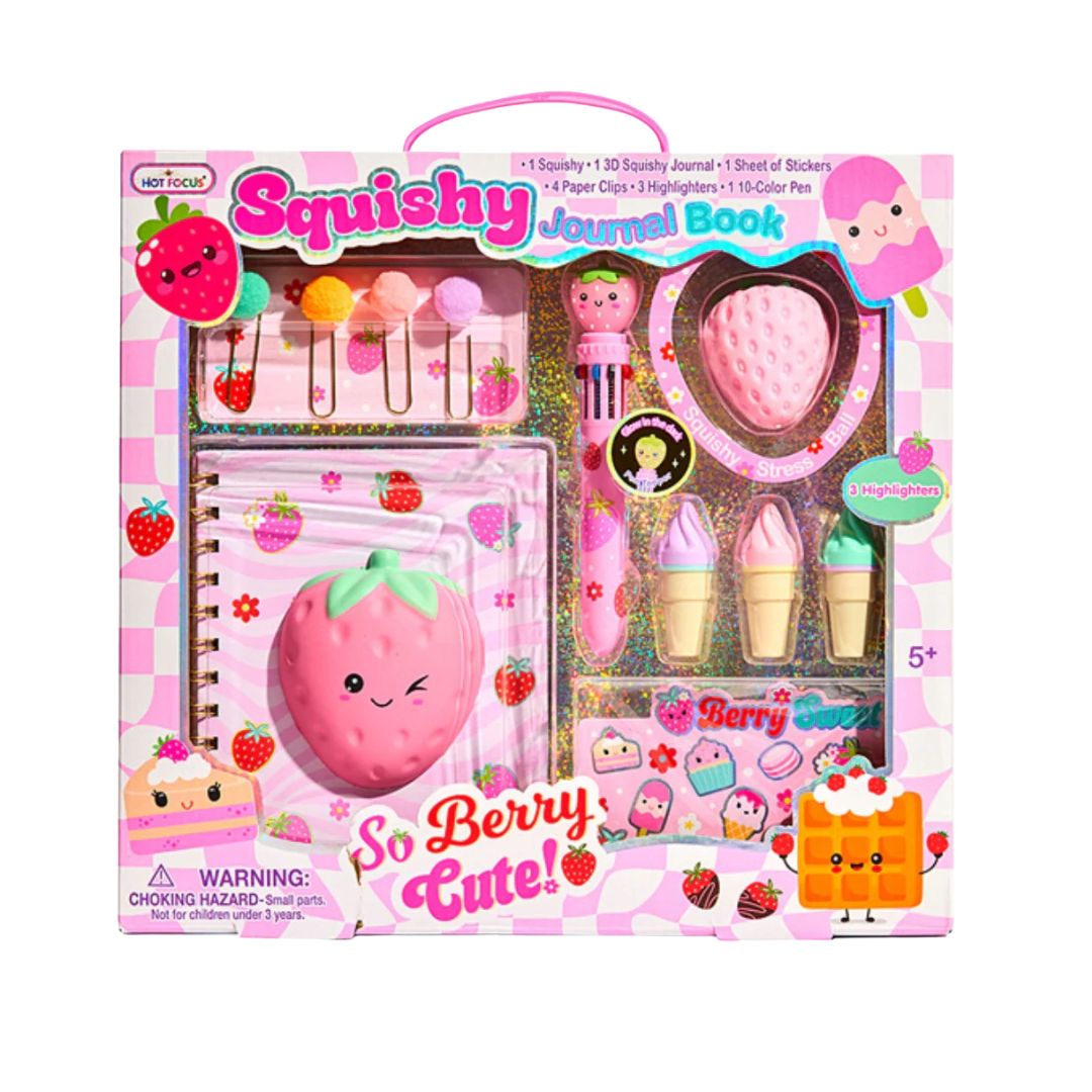 Hot Focus Squishy Journal Book - So Berry Cute