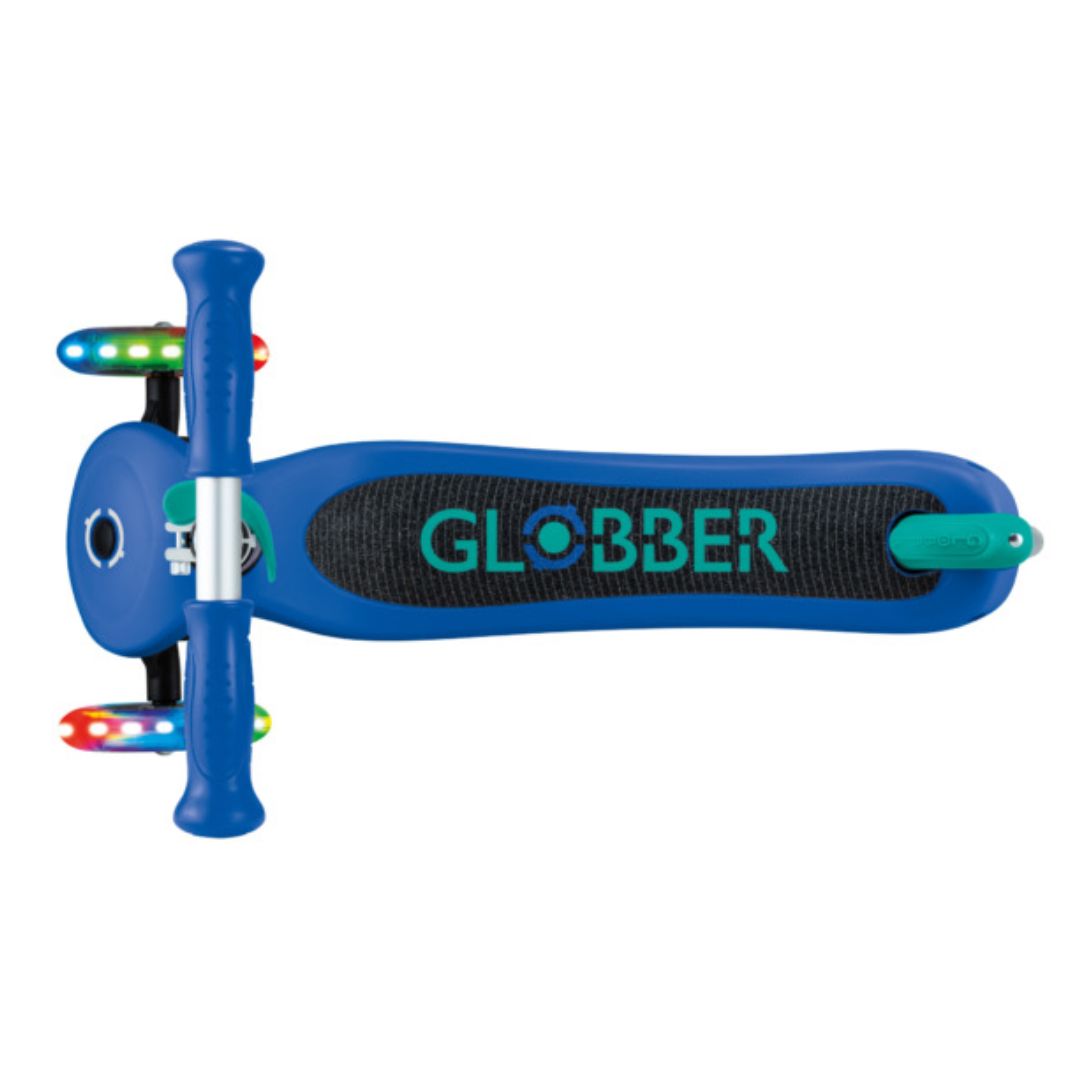 Globber Primo Lights 3 Wheel Light-Up Navy Blue Scooter