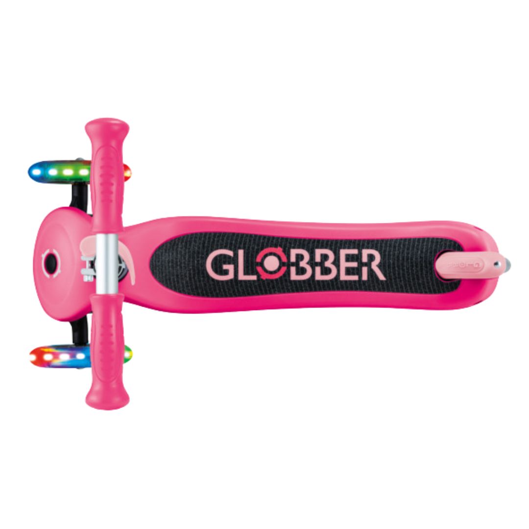 Globber Primo Lights 3 Wheel Light-Up Fushia Scooter