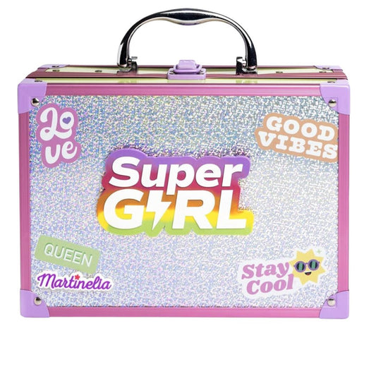 Martinelia Supergirl Makeup Case with Mirror and LED Lights