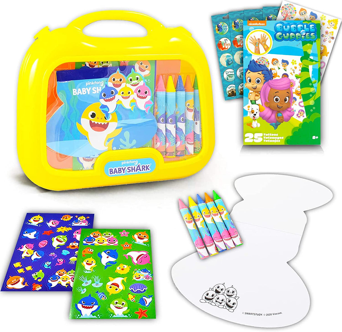 Baby Shark Art Set in Plastic Carry Case