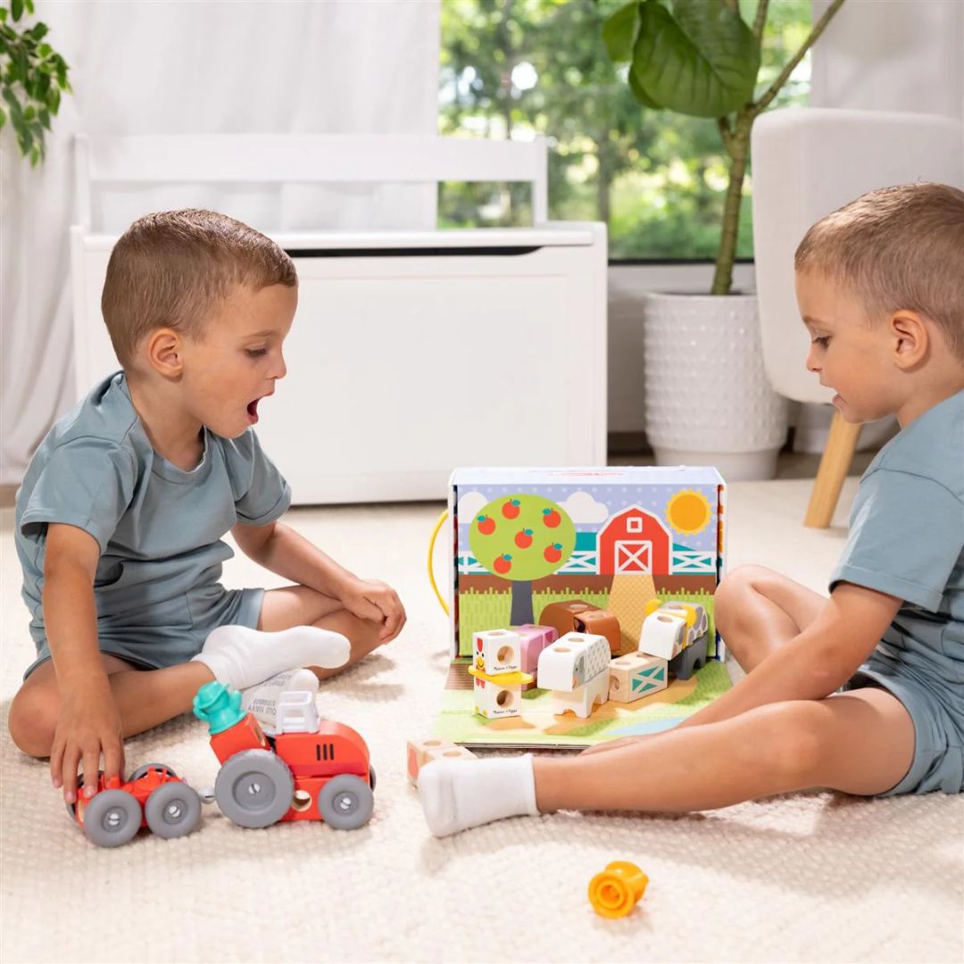 Melissa & Doug Blockables Building Set Farm