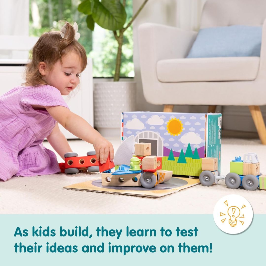 Melissa & Doug Blockables Vehicles Play Set