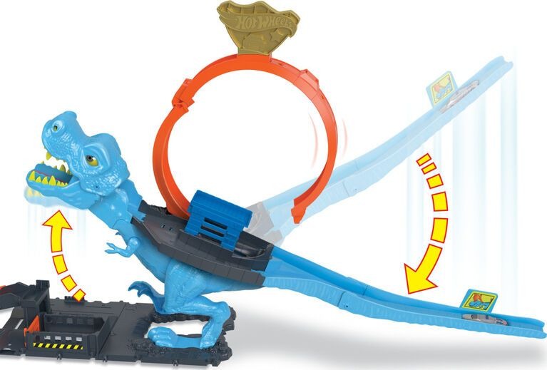 Hot Wheels City T-Rex Chomp Down Playset