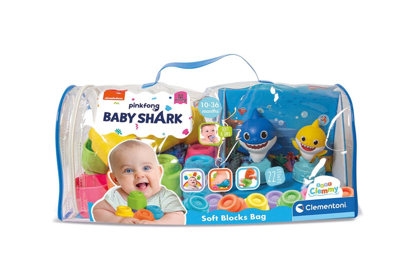 Soft Clemmy Baby Shark Soft Blocks