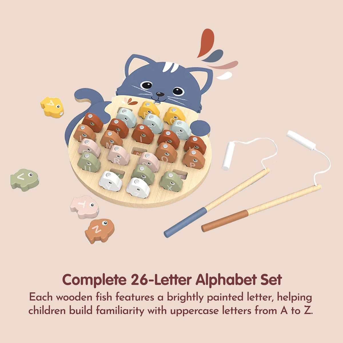 Speedy Monkey Alphabet Fishing Game