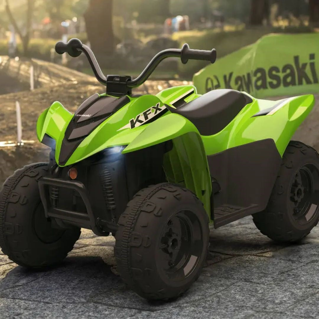 Kawasaki KFX90 Green Electric Quad Ride On
