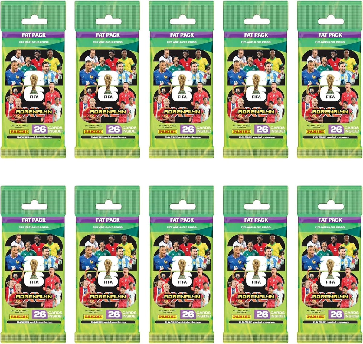 Panini FIFA World Cup 2026 Adrenalyn XL Fat Pack Trading Cards