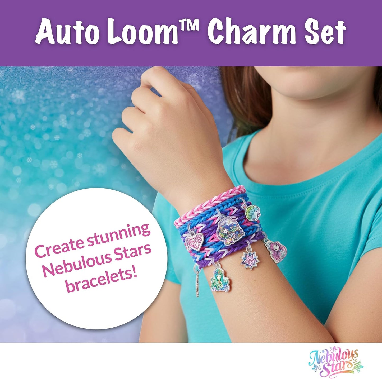Nebulous Stars Rainbow Loom Auto Loom Charm Set