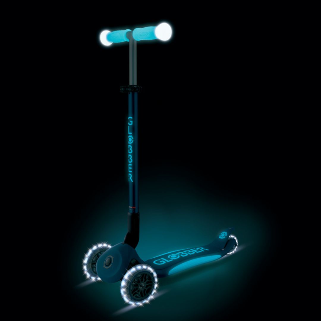 Globber Elite Glow Lights Blue Scooter