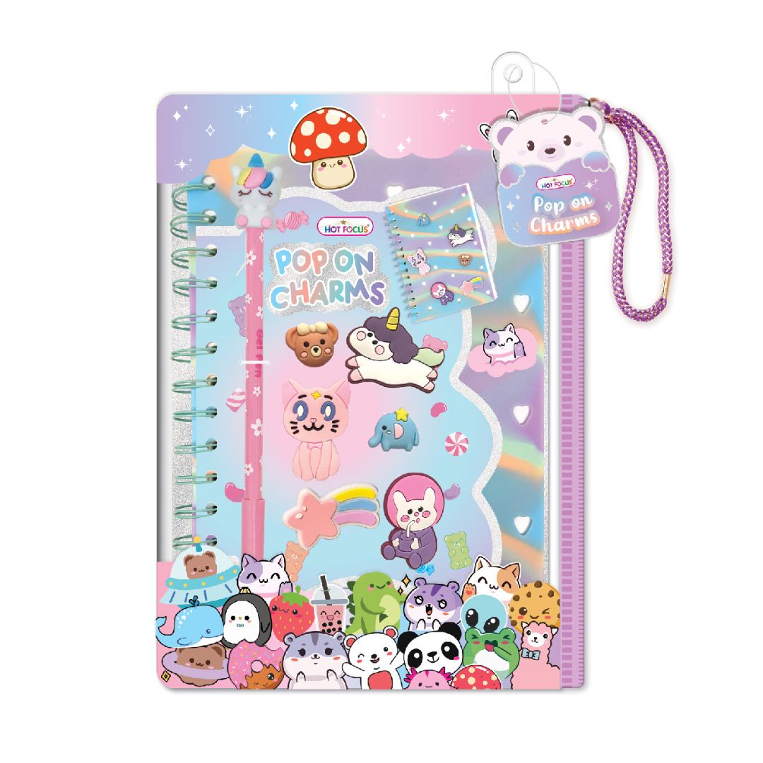 Hot Focus Kawaii Charms Notebook Set