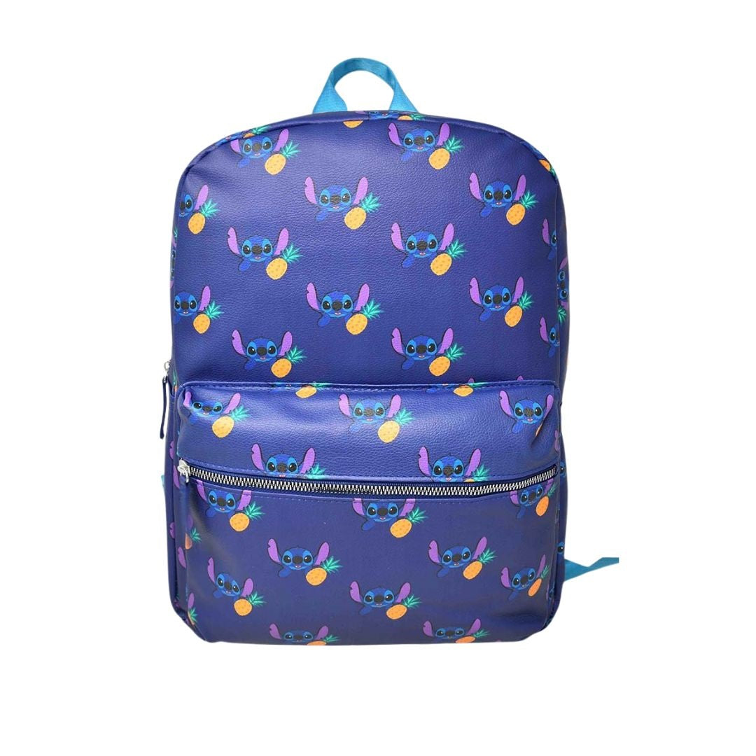 Disney Lilo & Stitch Blue Pineapple All Over Print Backpack Faux Leather ASTV Amazon.com: Loungefly Backpack Disney - Lilo & Stich  main image 4