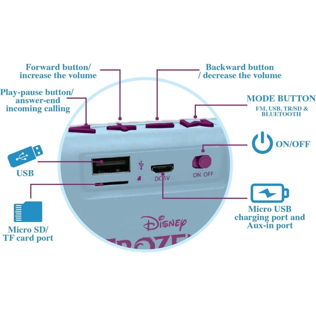 Lexibook Frozen Portable Bluetooth Speaker
