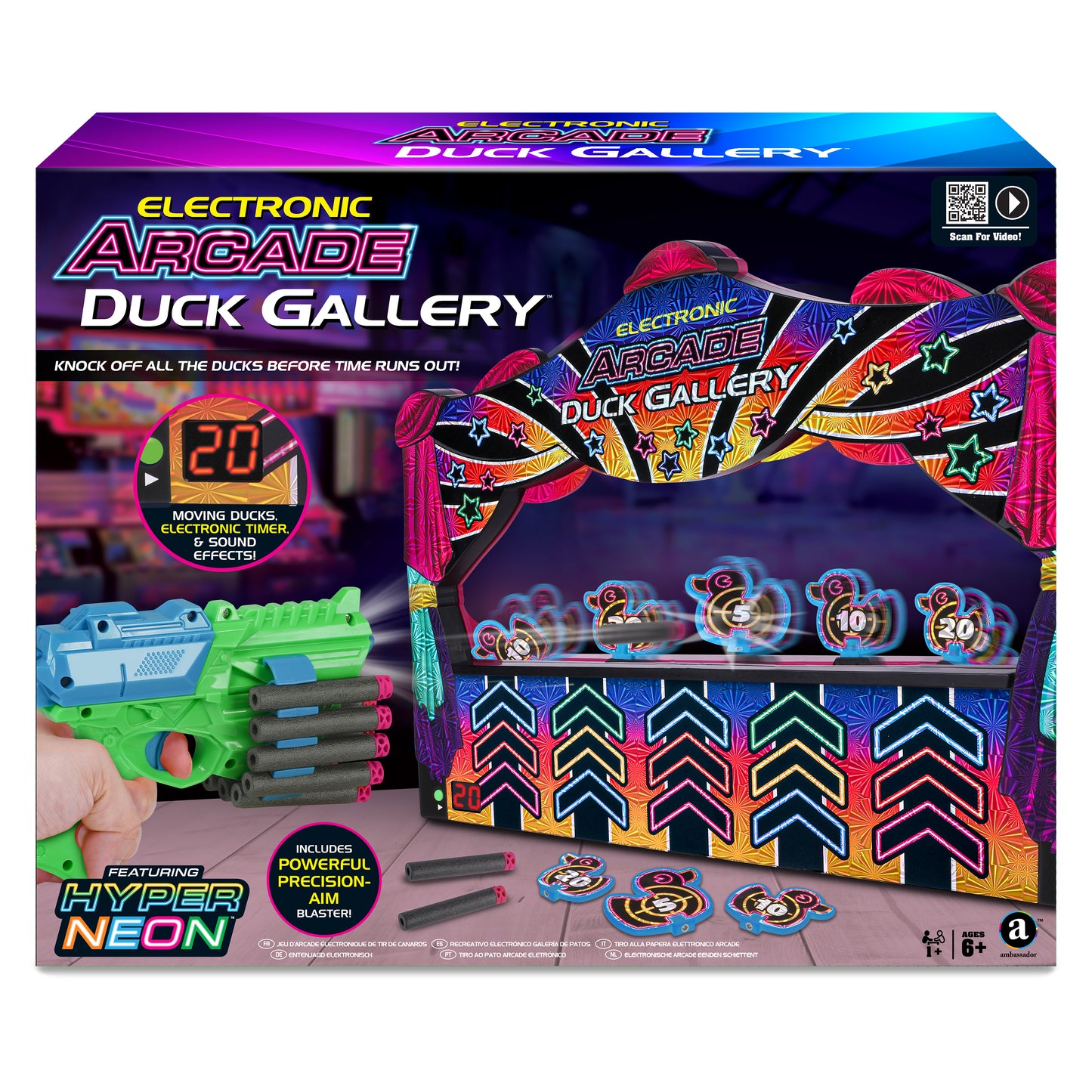 Ambassador Electronic Arcade Duck Shooting Game