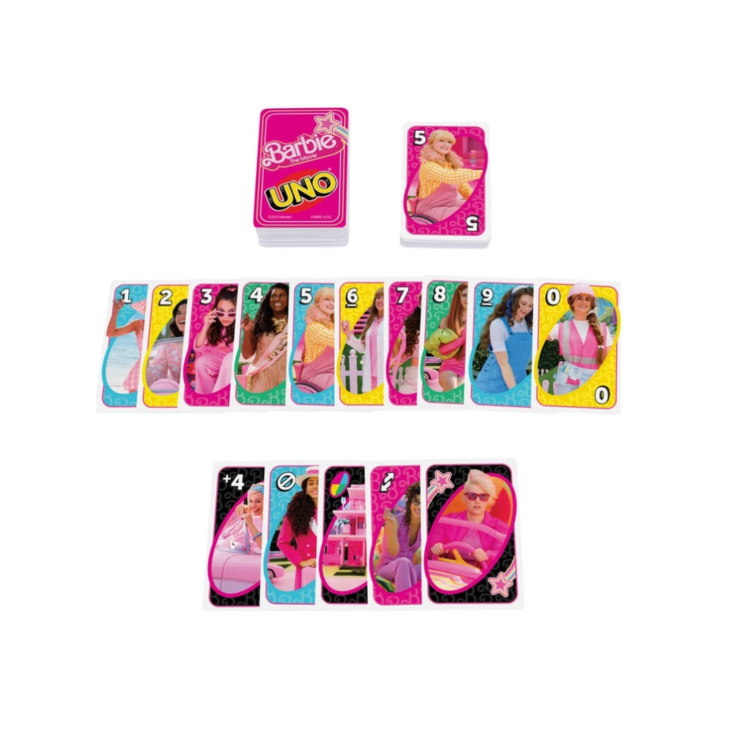 Mattel UNO Barbie The Movie Card Game