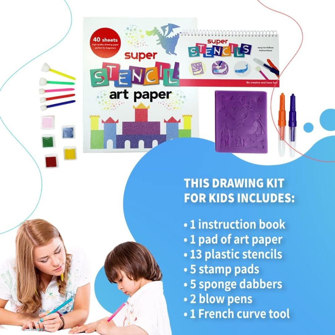 SpiceBox Drawing Stencils Art Kit