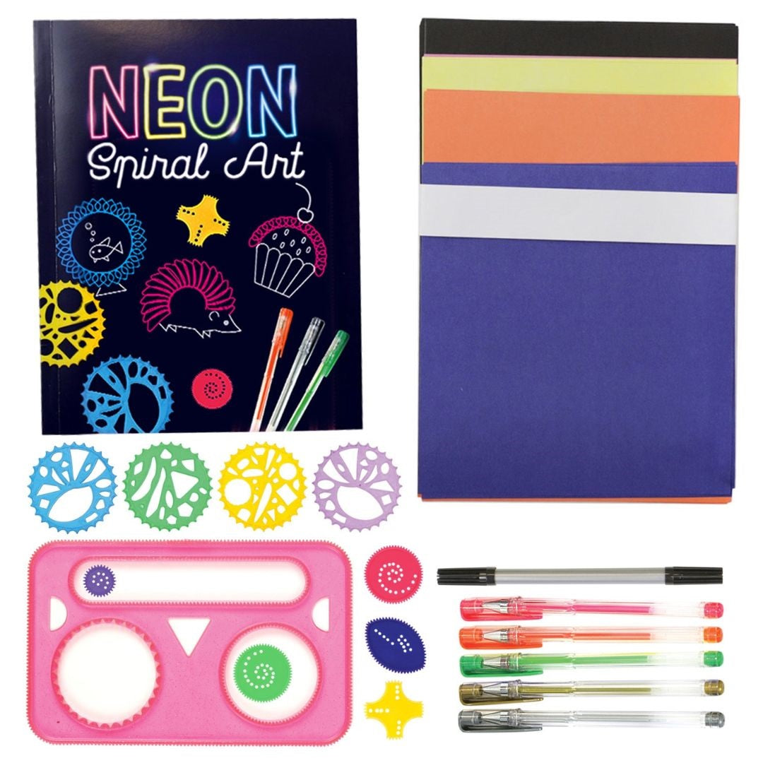 SpiceBox Spiral Neon Art Drawing Art Set