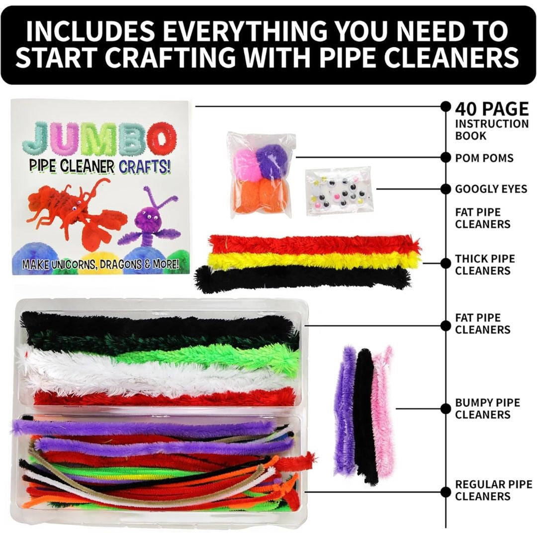 SpiceBox Jumbo Pipe Cleaner Craft Kit