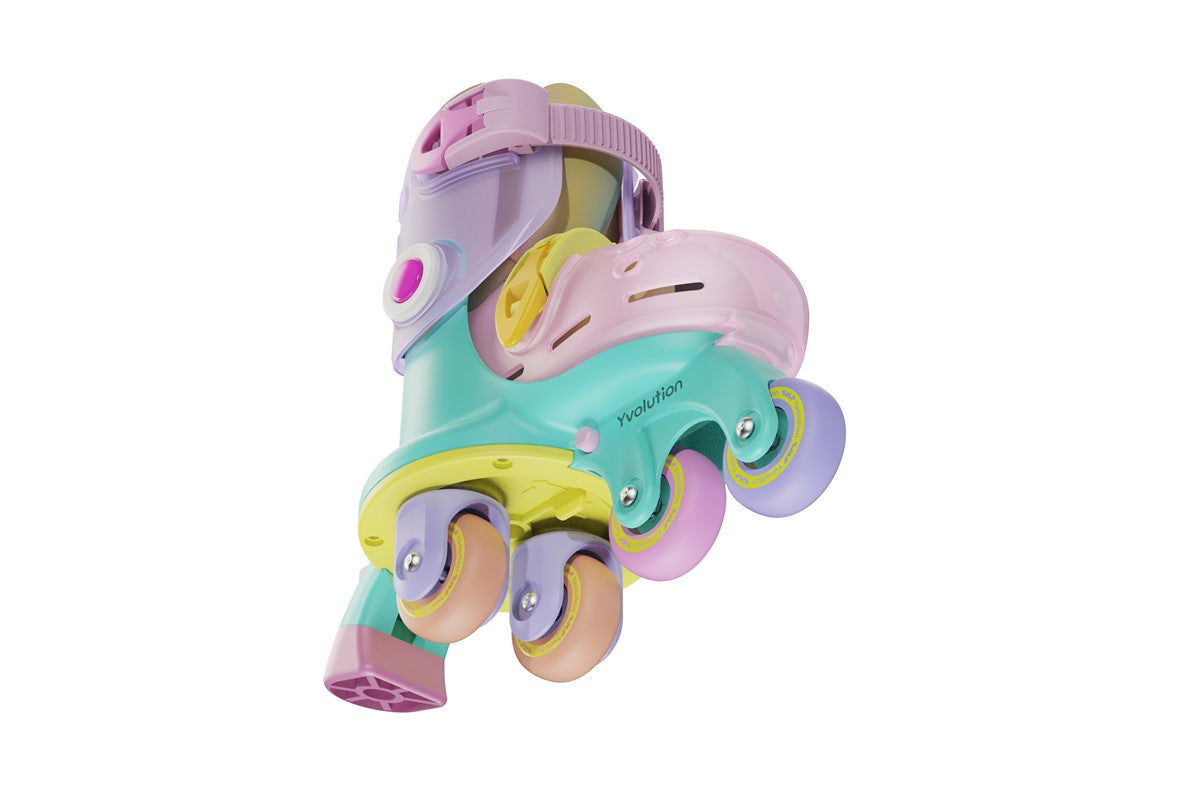 Yvolution Rainbow Roller Skates (23–28)