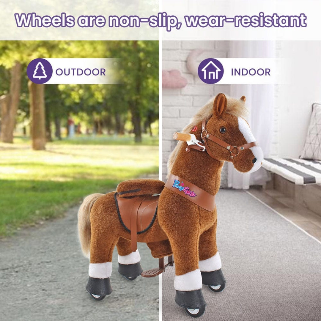 Ponycycle Model U Riding Dark Brown Horse (4-9 Years)