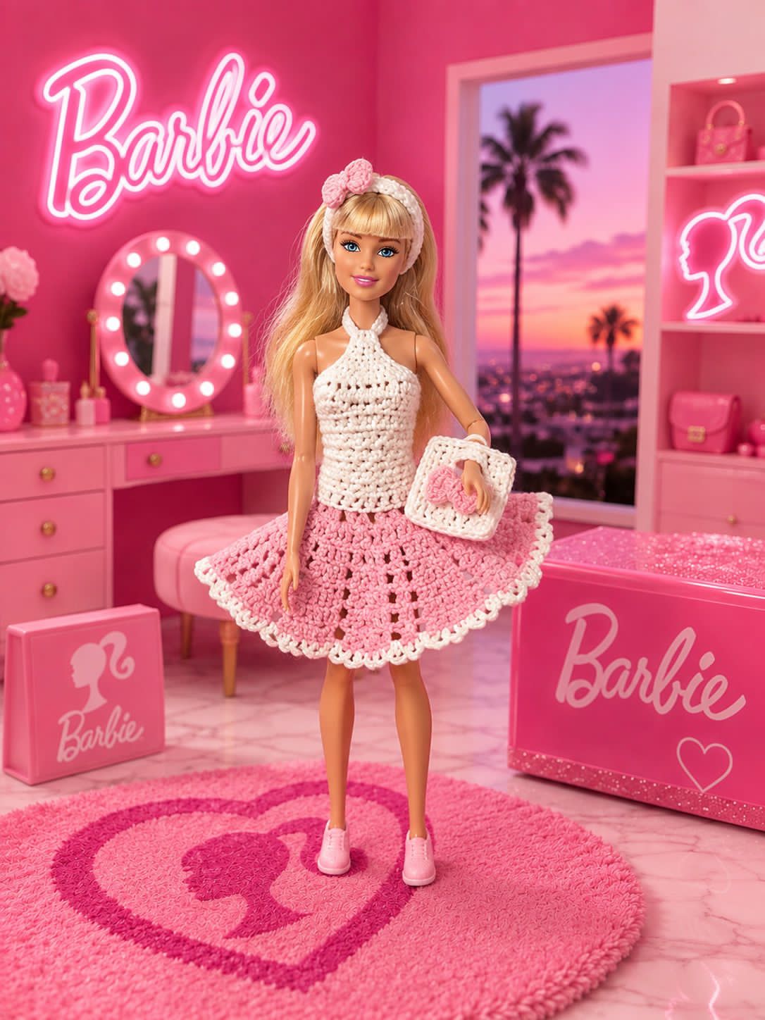 LéArts Handmade Crochet Doll Outfit & Accessories Set