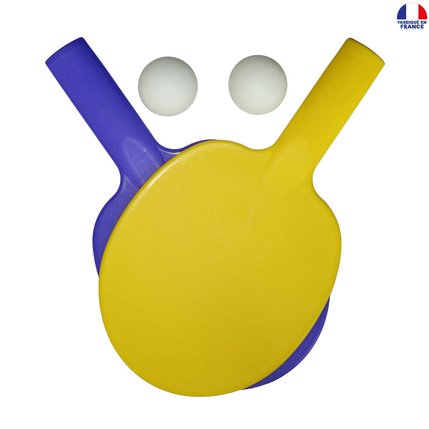 Cap Loisirs 2 Raquettes Et 2 Balles Tennis De Table
