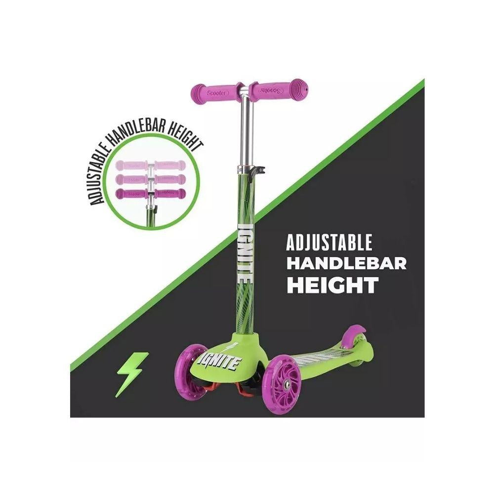 Ignite Glide Scooter 3-Wheel Combo Pack Green
