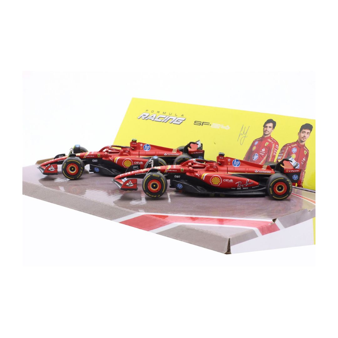 Bburago 1:43 Scuderia Ferrari 2 Car Set