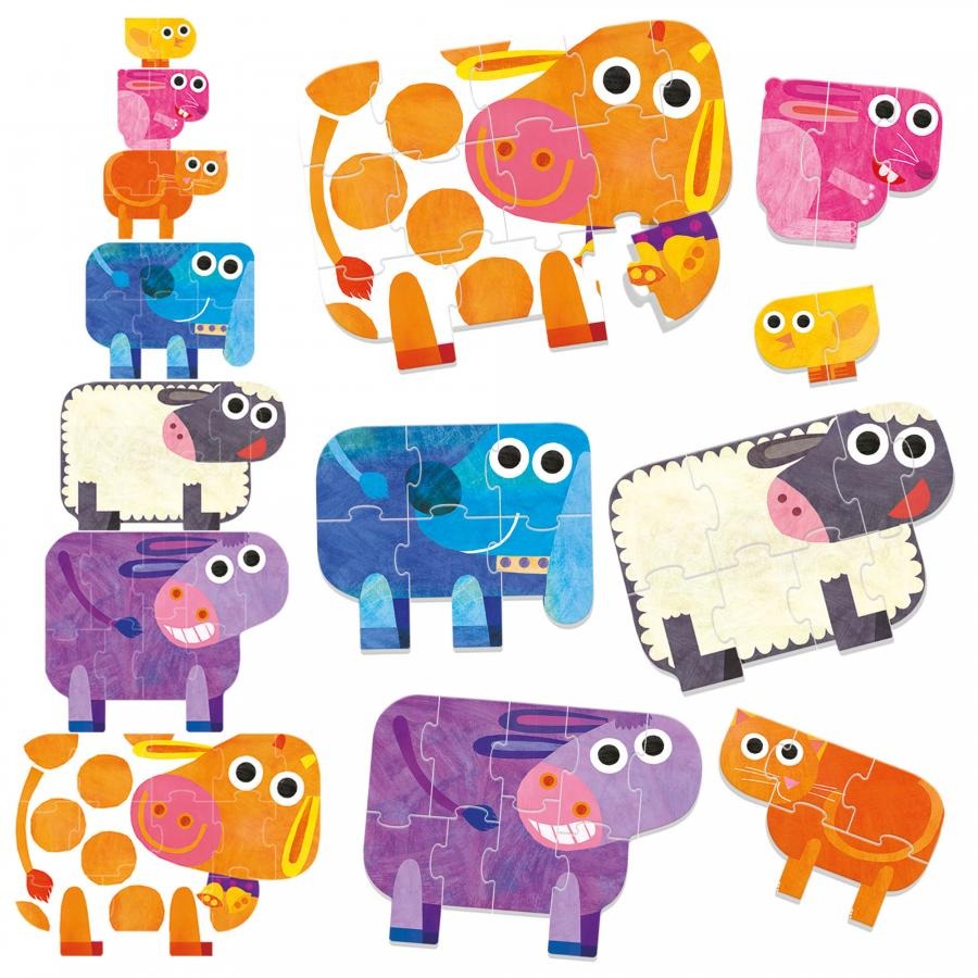 Headu Giant Progressive Puzzle The Farm Educational Game