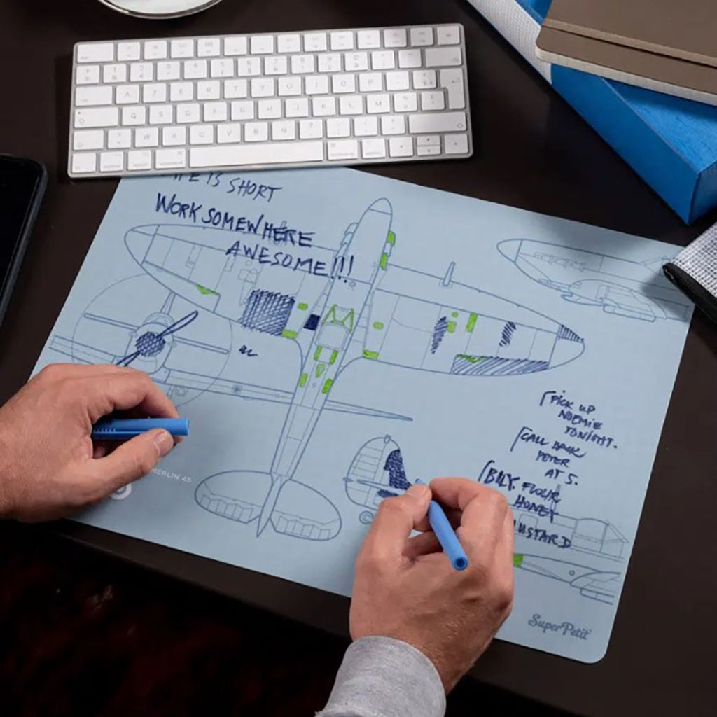 Coloring PlaceMat + 5 Erasable Markers - DAD