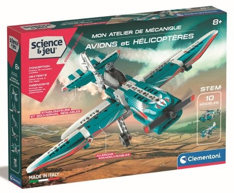 Clementoni Mon atelier de Mecanique Avions et Helicopteres – JouéClub