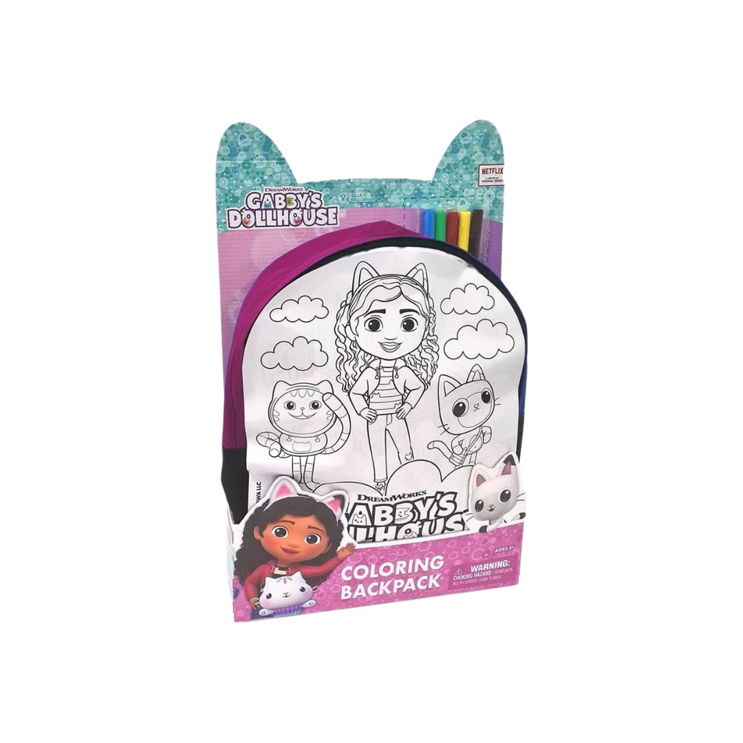Gabby's Dollhouse Coloring Backpack – joueclublb