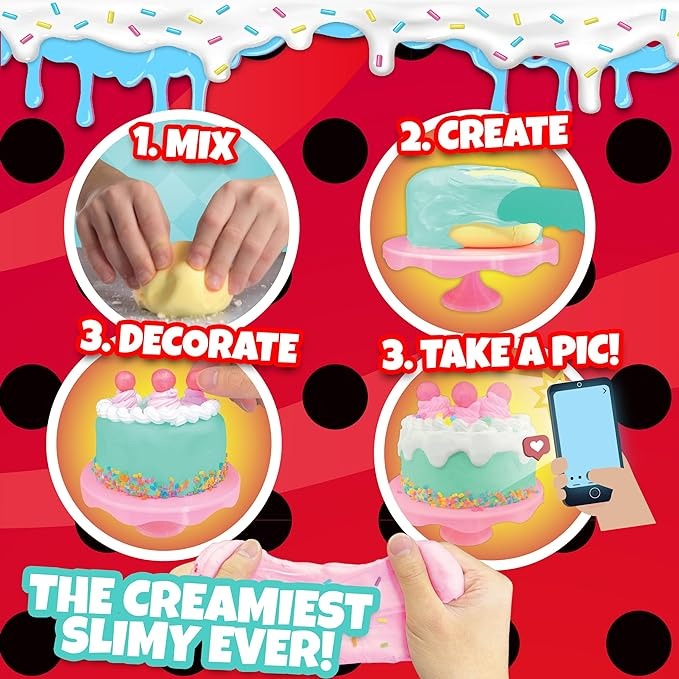 Miraculous Ladybug Sprinkles n' Slimy Birthday Cake Creations