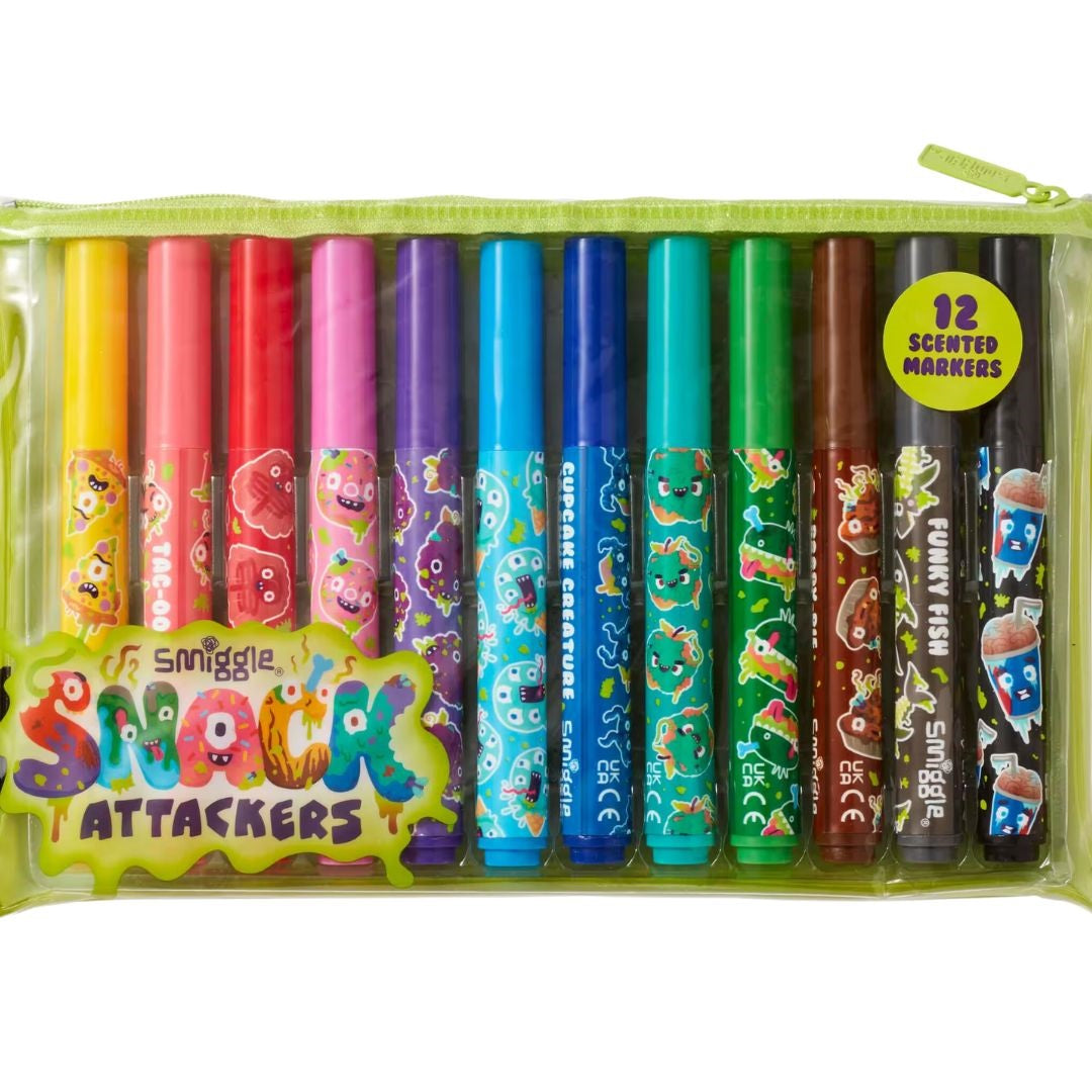 Smiggle Attackers Scented Marker Set