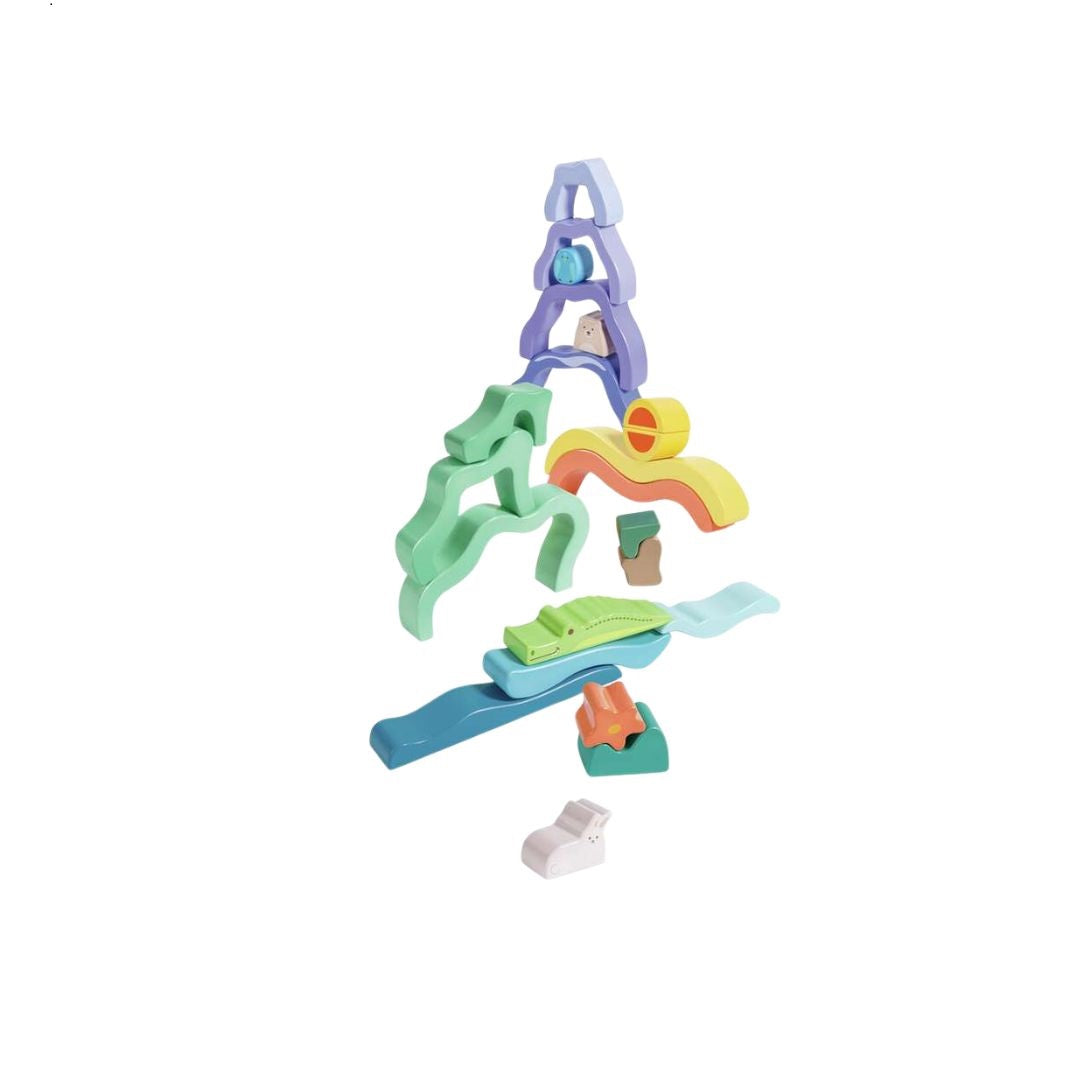 Hape Nature Scene Stacking Blocks Wooden Toy