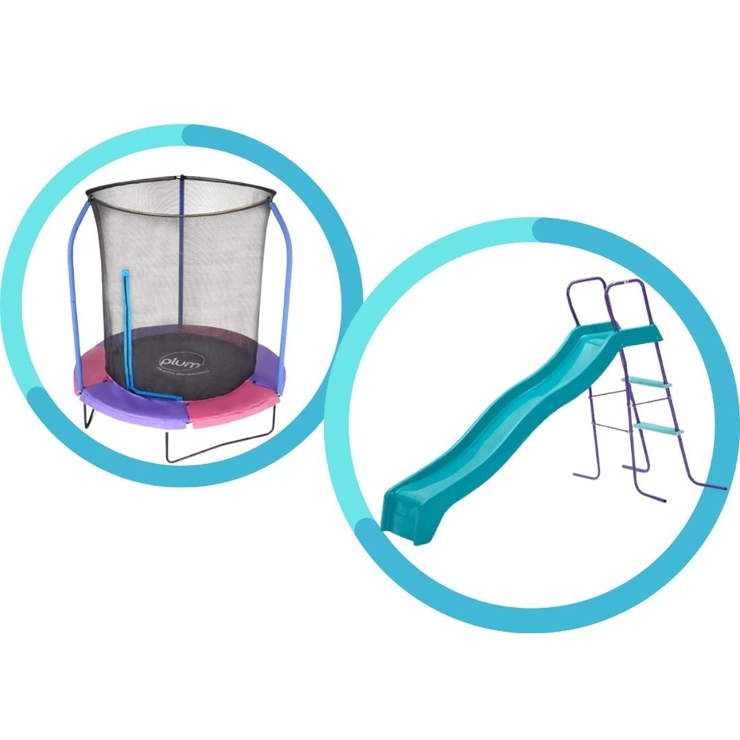 Plum Outdoor Play Bundle Trampoline Slide – joueclublb