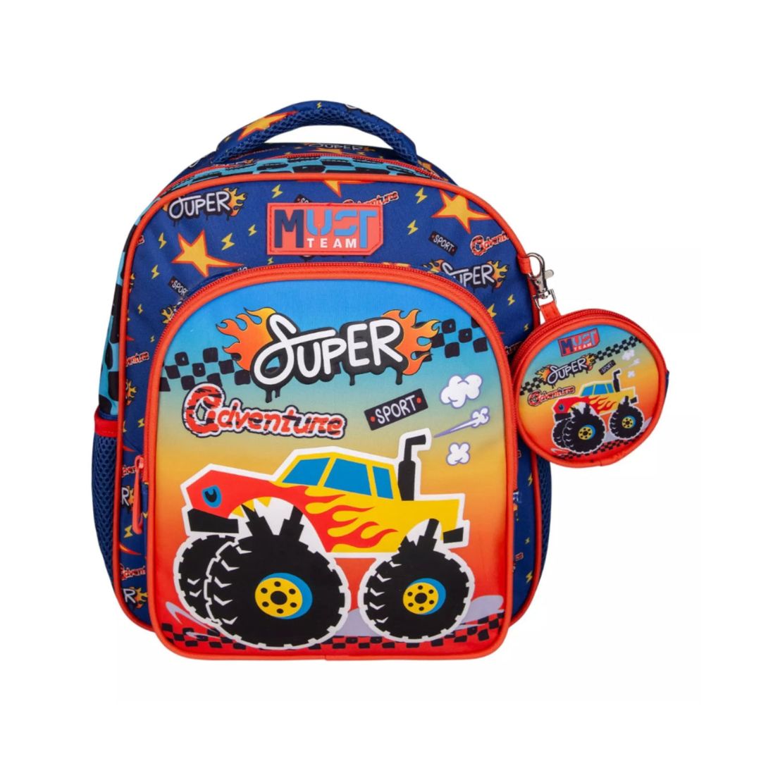 Must Team Monster Car Backpack 12.5'