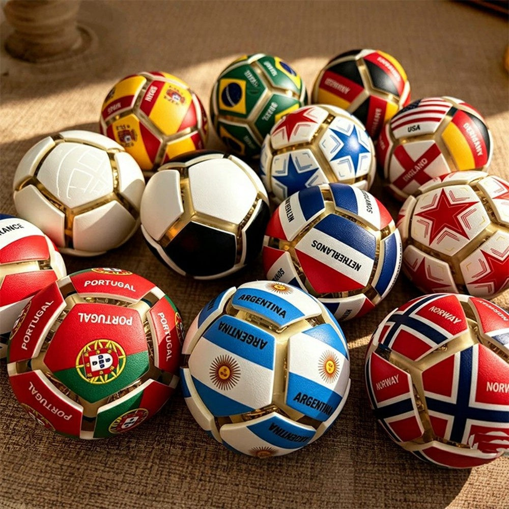 World Cup 2026 National Flag Soccer Keychain- Spain