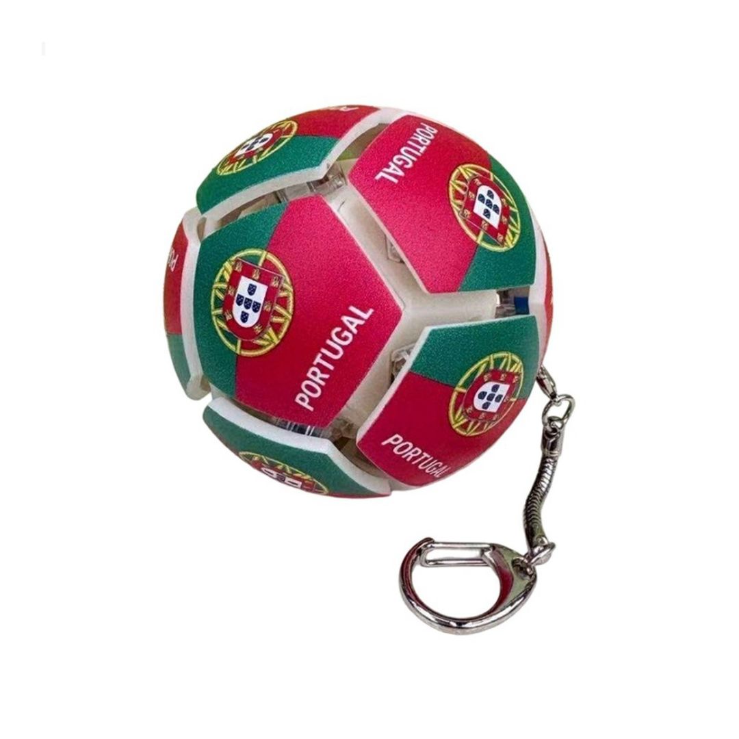 World Cup 2026 National Flag Soccer Keychain- Portugal