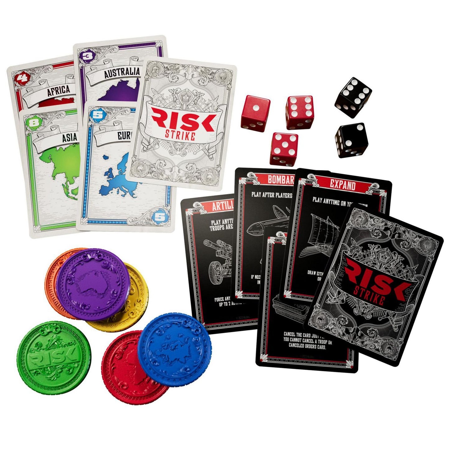 Risk Strike Cards and Dice Game