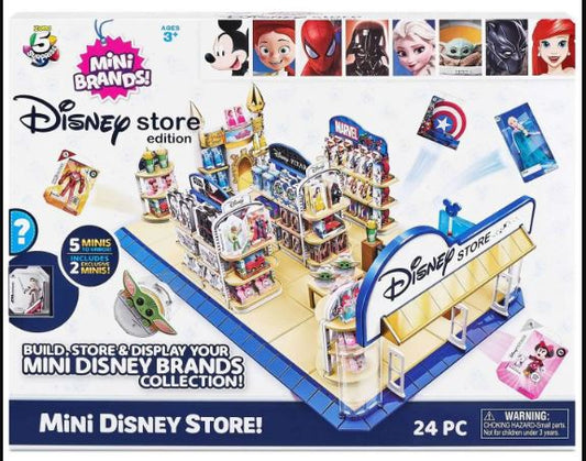 5 Surprise-Disney Store Mini Brands-Series 1 Mini Disney Store Playset