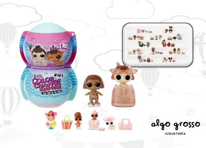 LOL Surprise 2-In-1 Color Change Surprise Lil Sis & Lil Pet Fashion Dolls