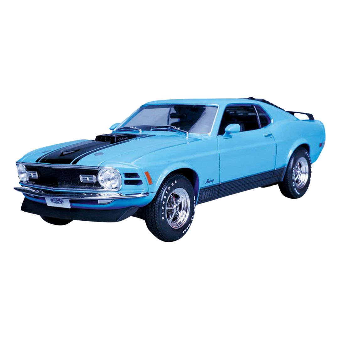 Blue Ford Mustang Mach 1 1970 Blue