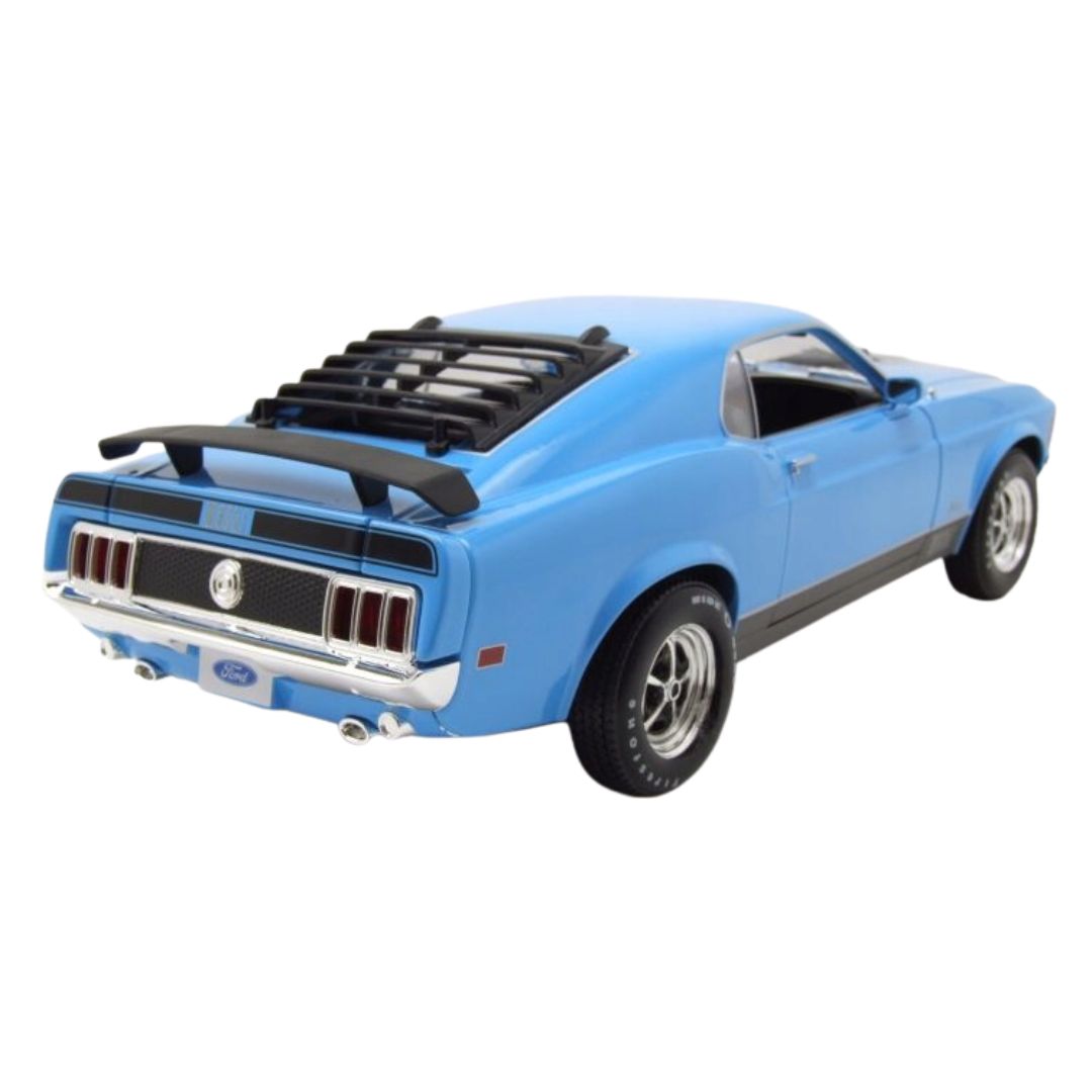 Blue Ford Mustang Mach 1 1970 Blue